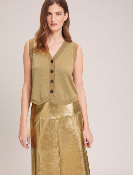 Gold sale waistcoat womens