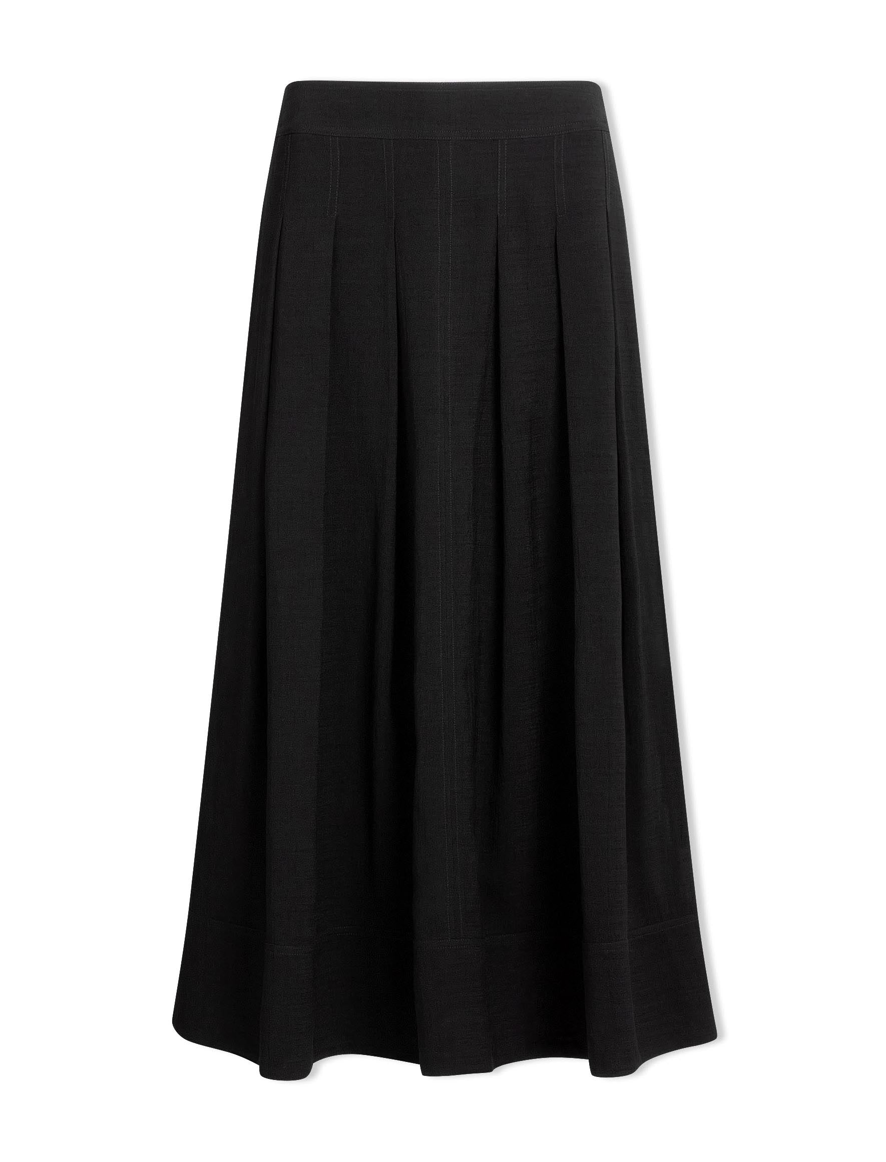 Black voile maxi skirt hotsell