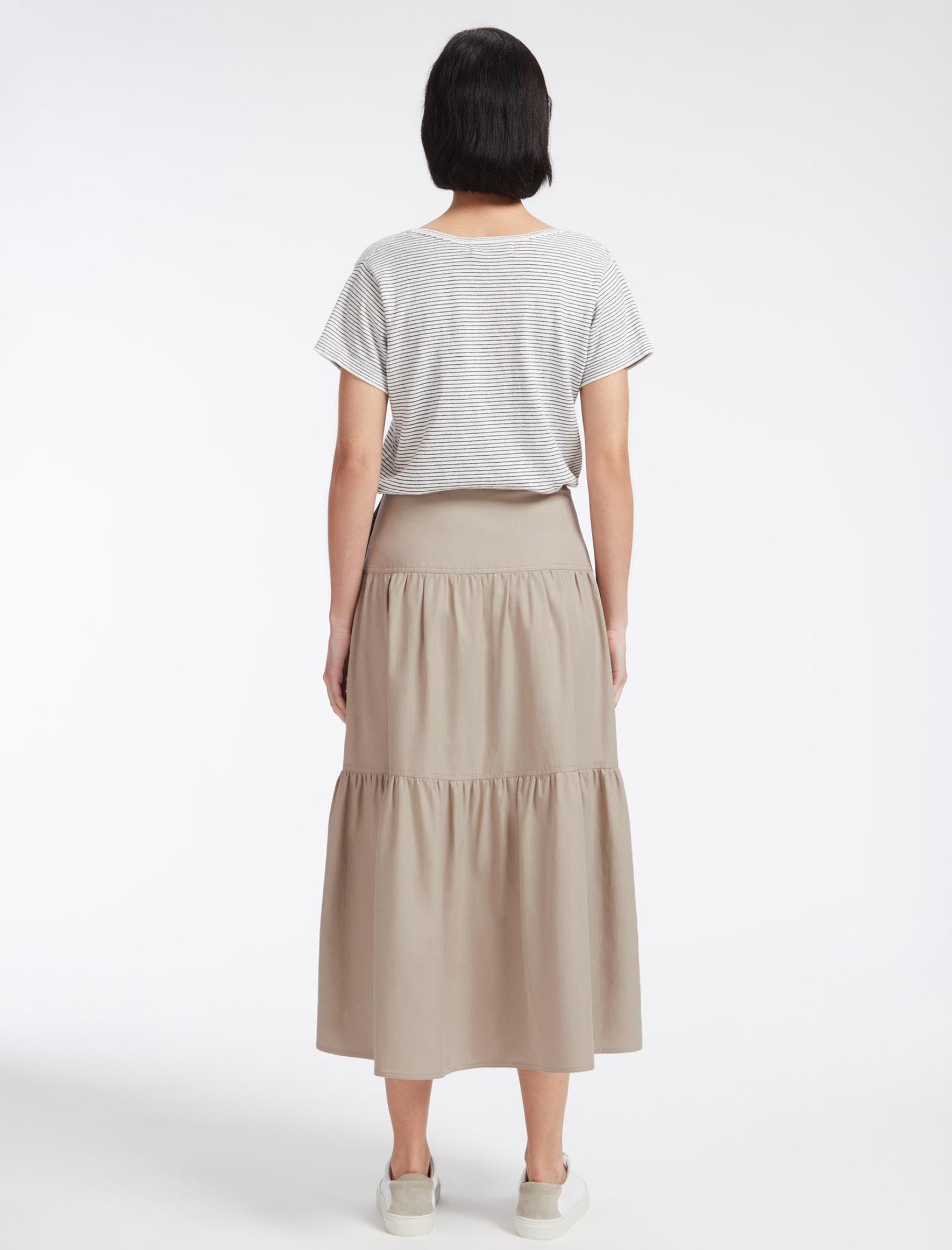 楽天市場店 HLT Asymmetric Tiered Cotton-voile Skirt - スカート