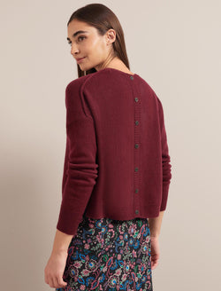 Lainey Cashmere Jumper - Burgundy