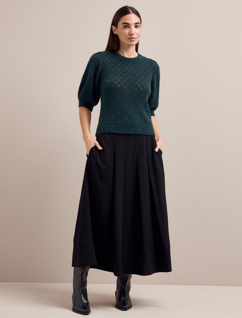 Jolie Alpaca Jumper - Dark Green