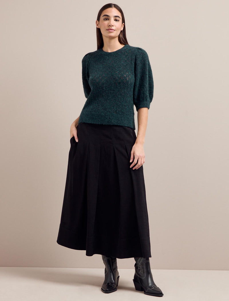 Jolie Alpaca Jumper - Dark Green