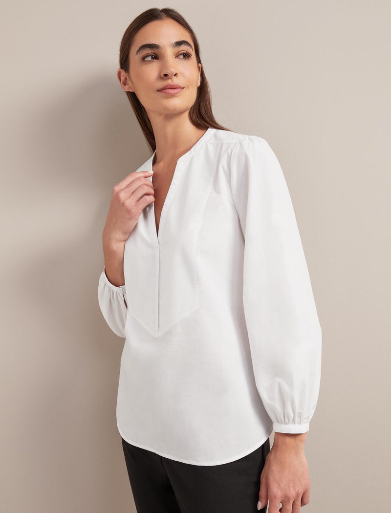 Sadie Organic Cotton Shirt - White