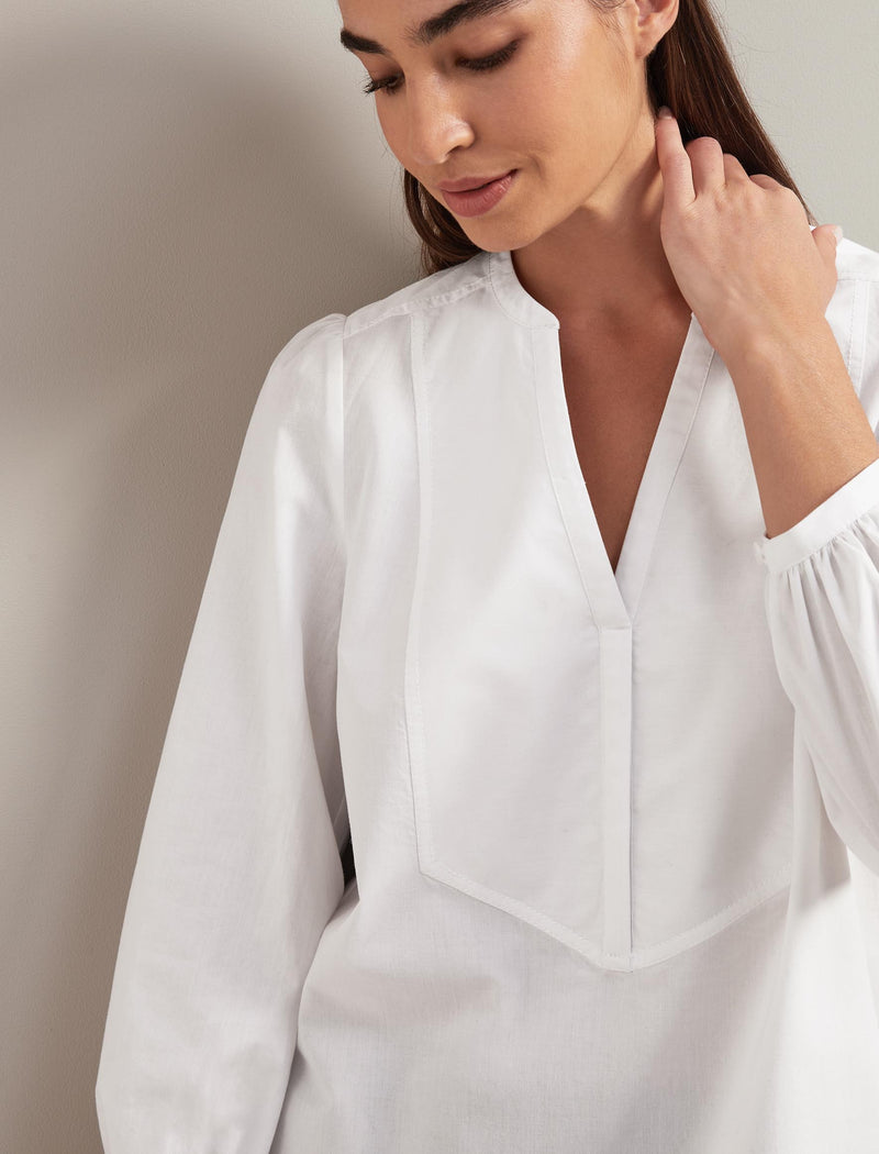 Sadie Organic Cotton Shirt - White