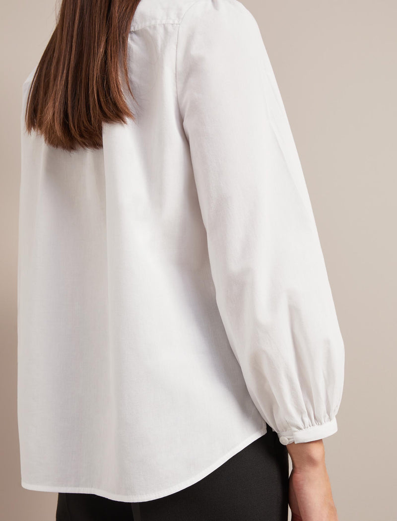 Sadie Organic Cotton Shirt - White