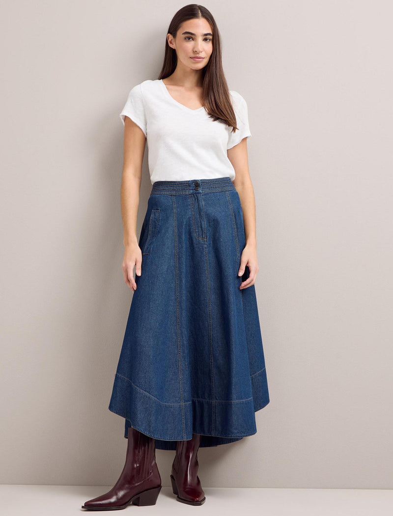 Cue high waisted denim skirt hotsell