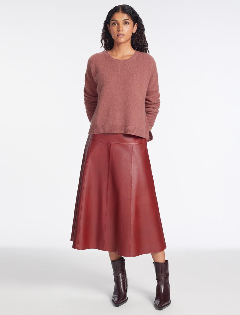 Lainey Cashmere Jumper - Dark Rose