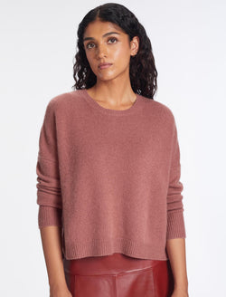 Lainey Cashmere Jumper - Dark Rose