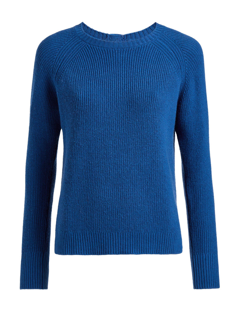 Laurie Cotton Blend Jumper - Bright Blue