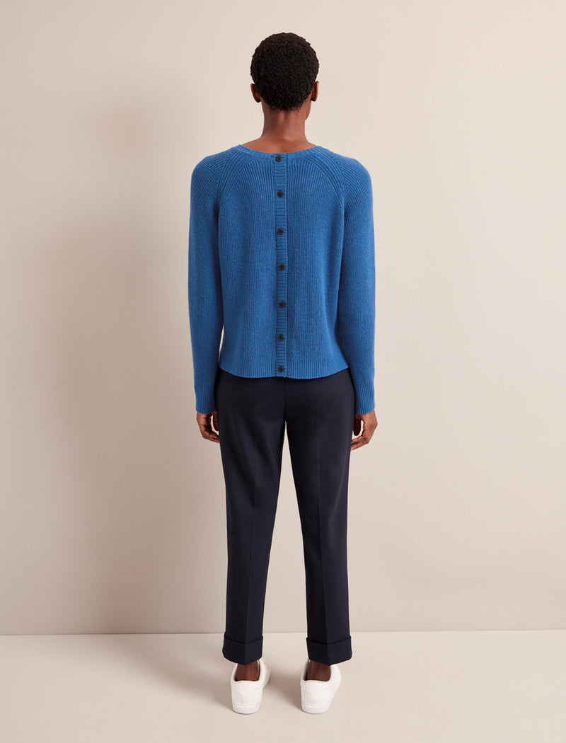 Laurie Cotton Blend Jumper - Bright Blue