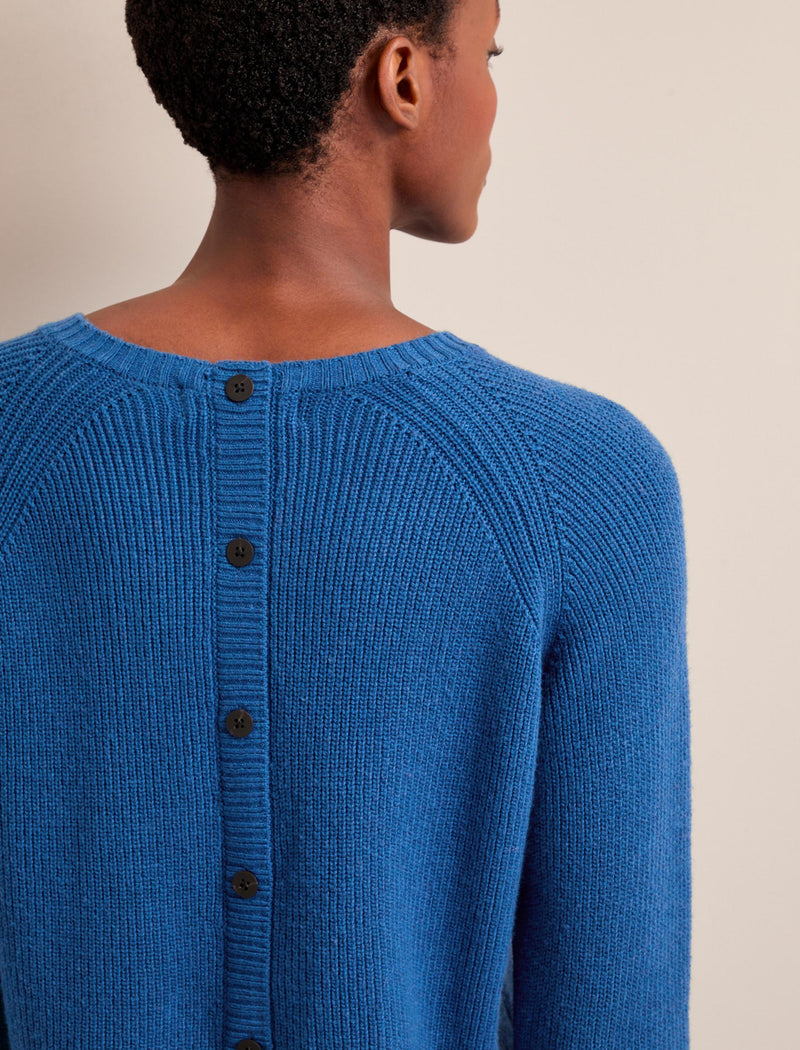 Laurie Cotton Blend Jumper - Bright Blue