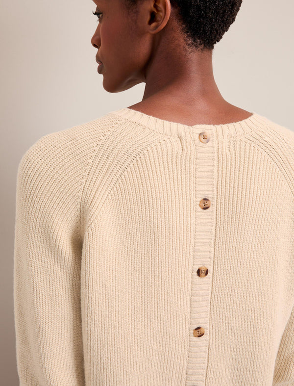 Laurie Cotton Blend Jumper - Buttermilk