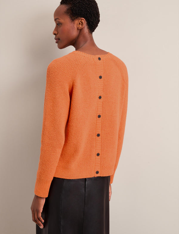 Laurie Cotton Blend Jumper - Orange