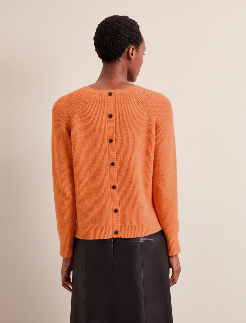 Laurie Cotton Blend Jumper - Orange