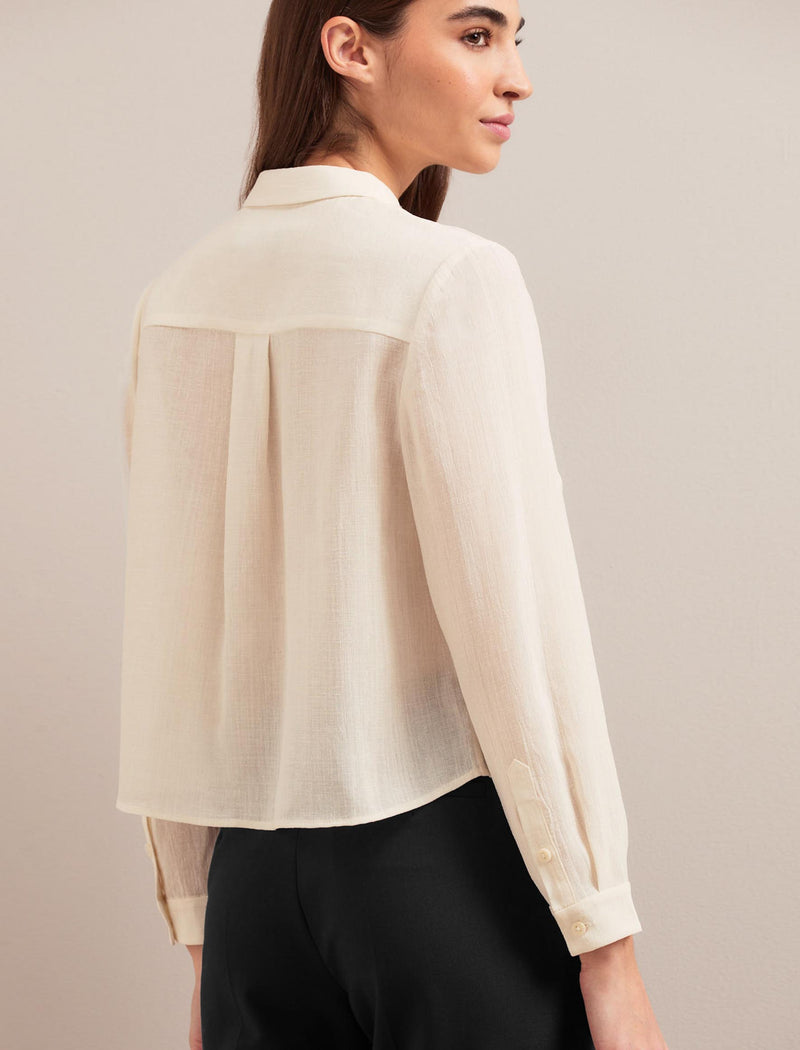 Selby Techni Voile Shirt - Cream