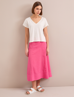 Sierra Techni Voile Maxi Skirt - Hot Pink