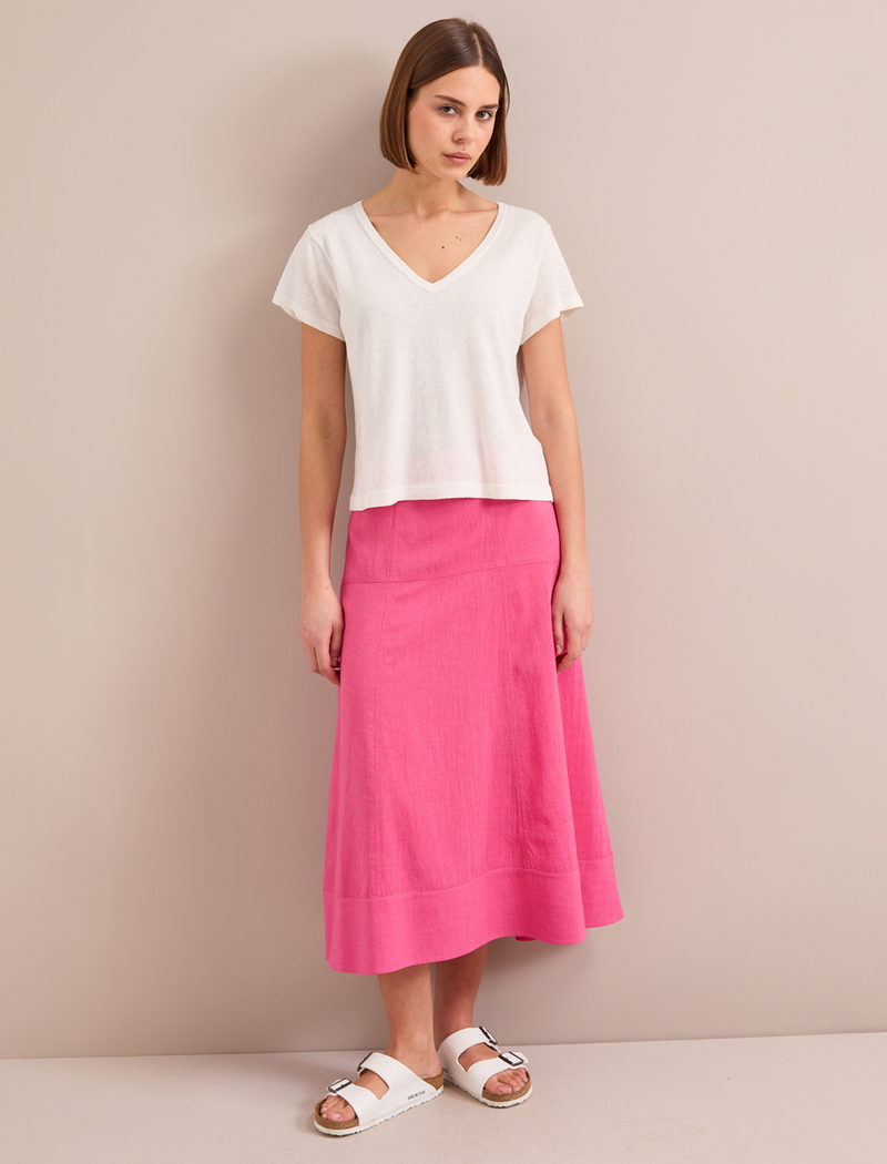 Sierra Techni Voile Maxi Skirt - Hot Pink