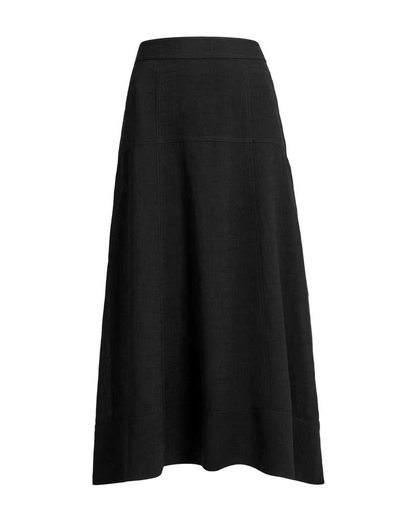 Sierra Techni Voile Maxi Skirt - Black