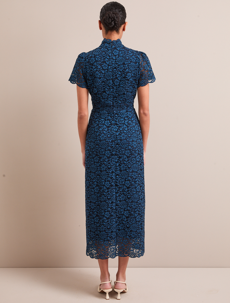 Jacquetta Lace Maxi Dress - Navy