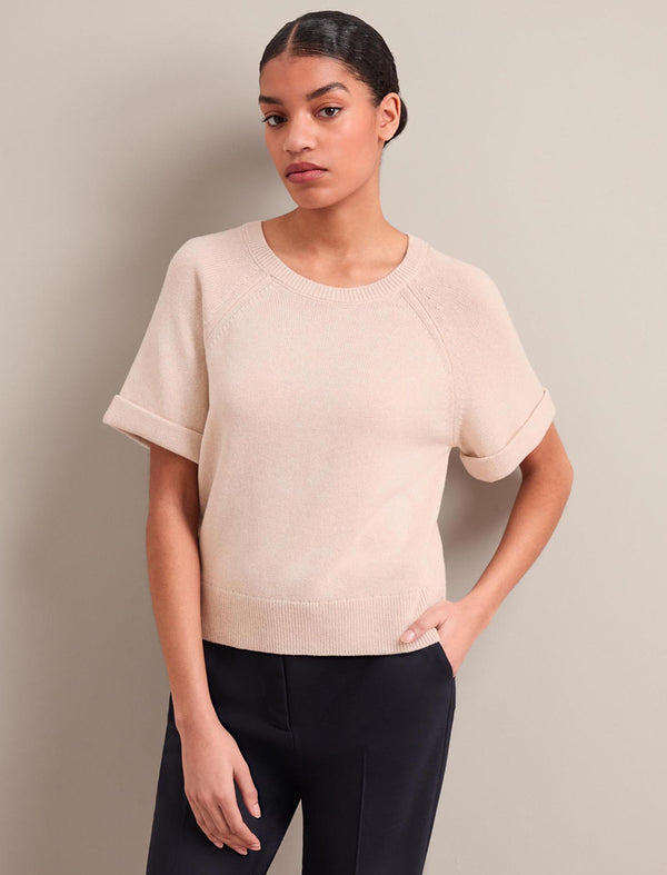 Jerry Linen Blend Jumper - Oatmeal