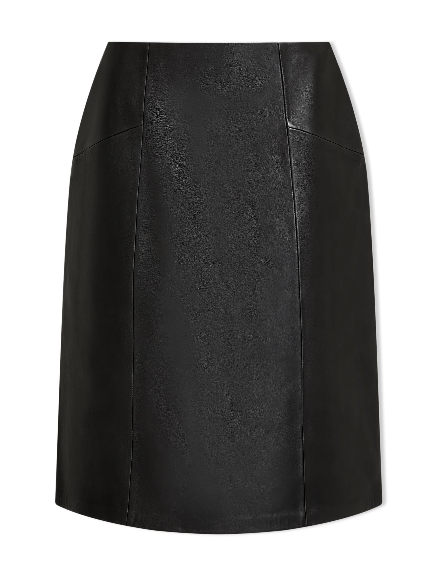 Black leather pencil 2024 skirt 7 little words