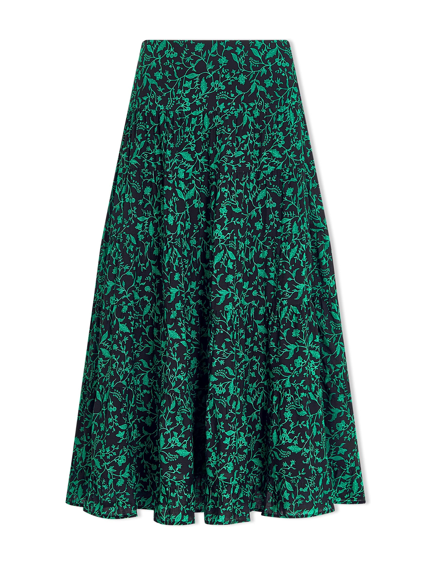 Sawyer Cotton Voile Tiered Maxi Skirt