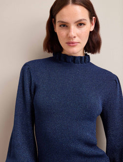 Judy Lurex Jumper - Blue