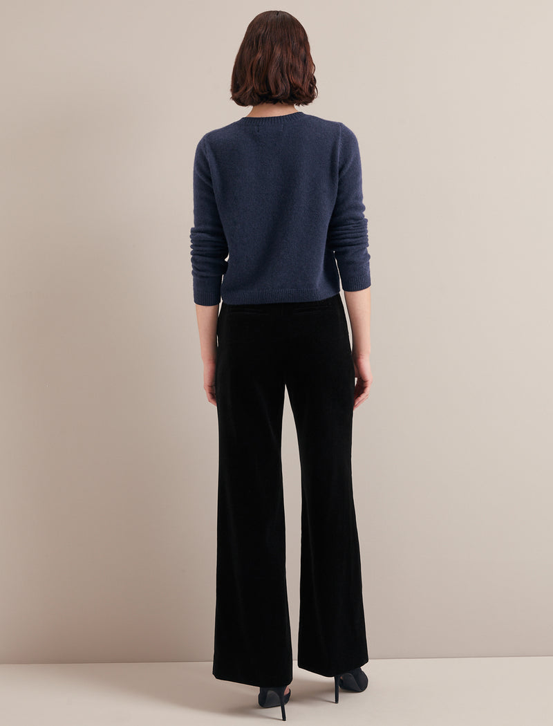 Clara Cashmere Cardigan - Navy