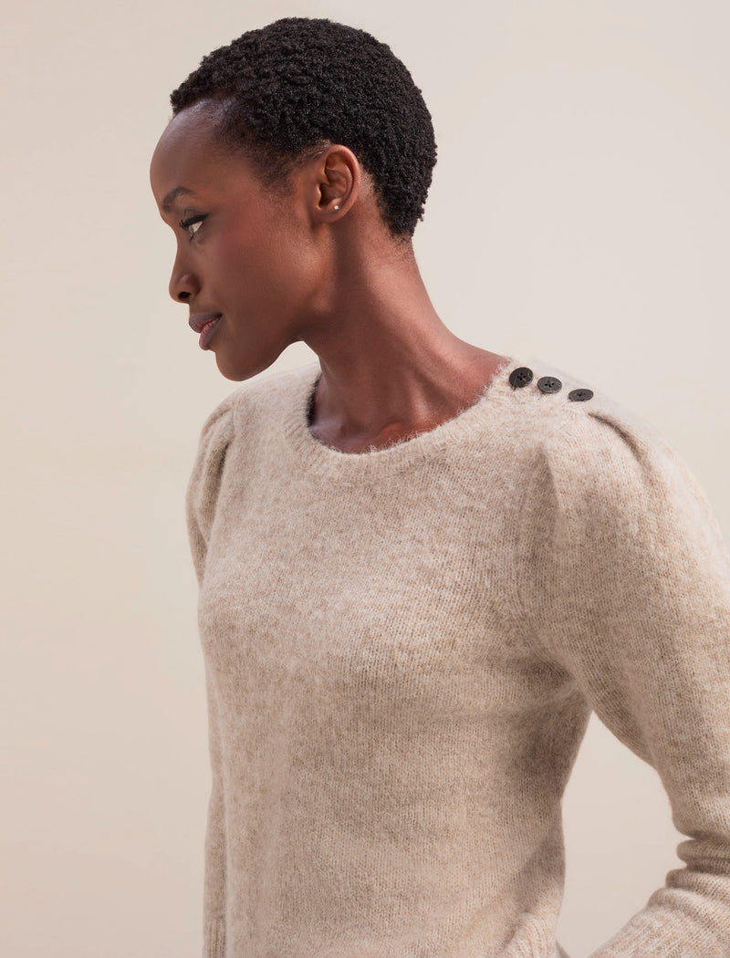 Joss Alpaca Jumper - Taupe