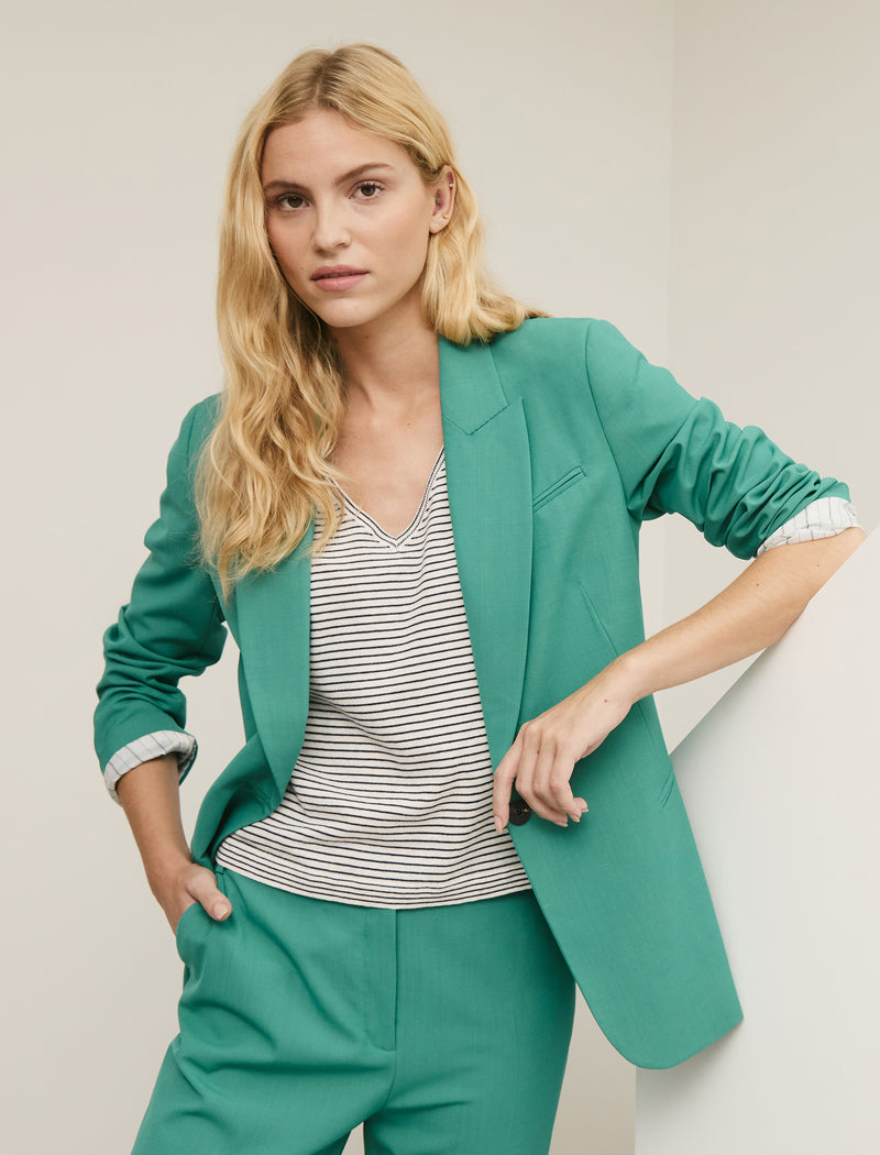 Jamie New Wool Blazer - Mint Green