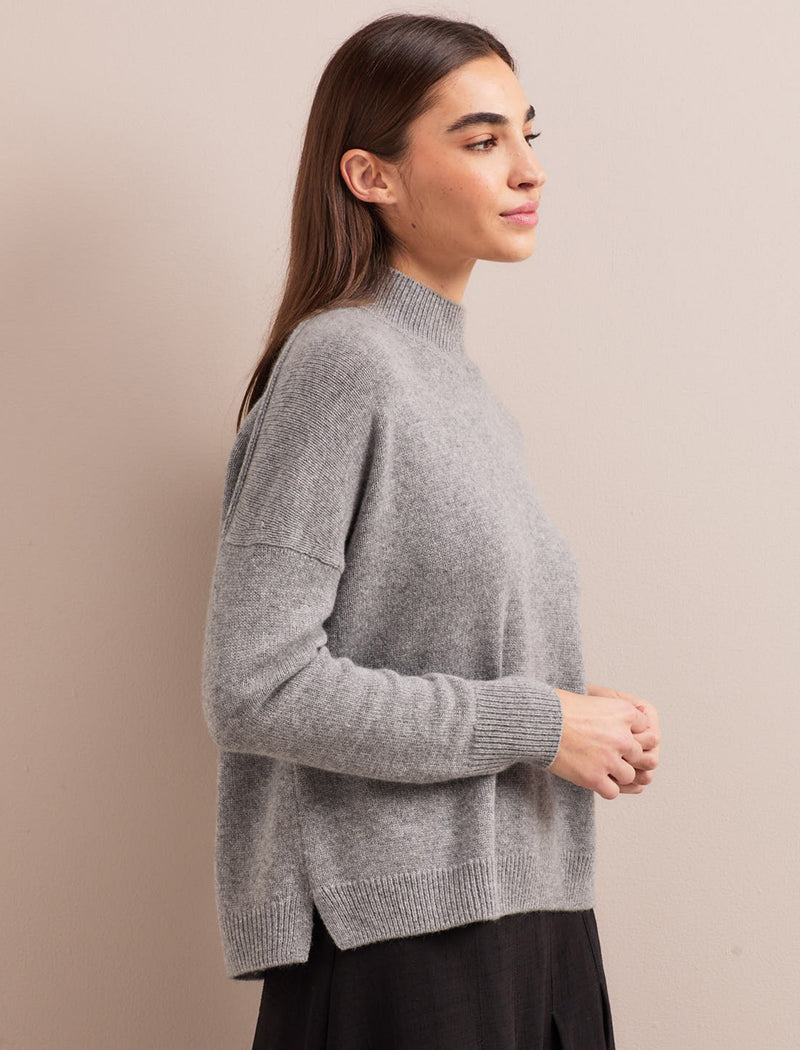 Johanna Cashmere Jumper - Grey Melange