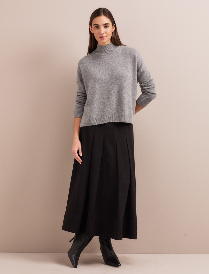 Johanna Cashmere Jumper - Grey Melange