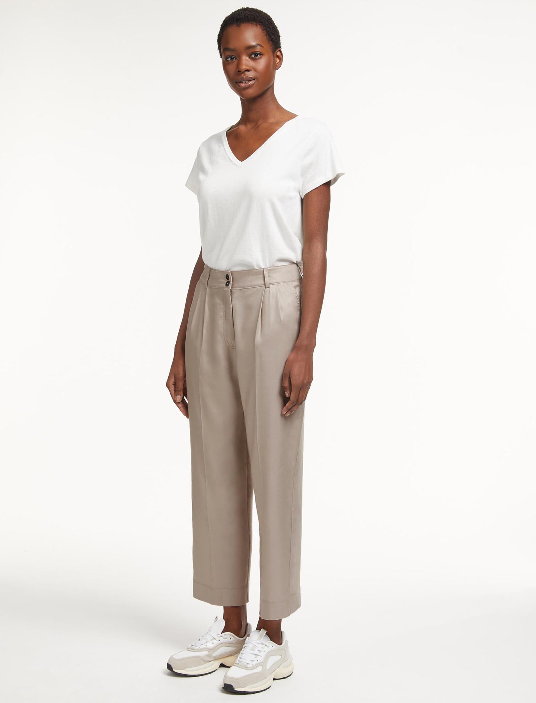 Milo Taupe Stretch Pull On Pant | Equestrian