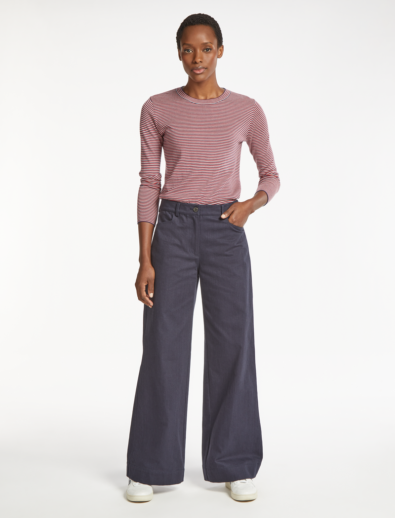 Buy Gap High Rise Linen-Cotton Pleated Wide Leg Trousers from the Gap  online shop