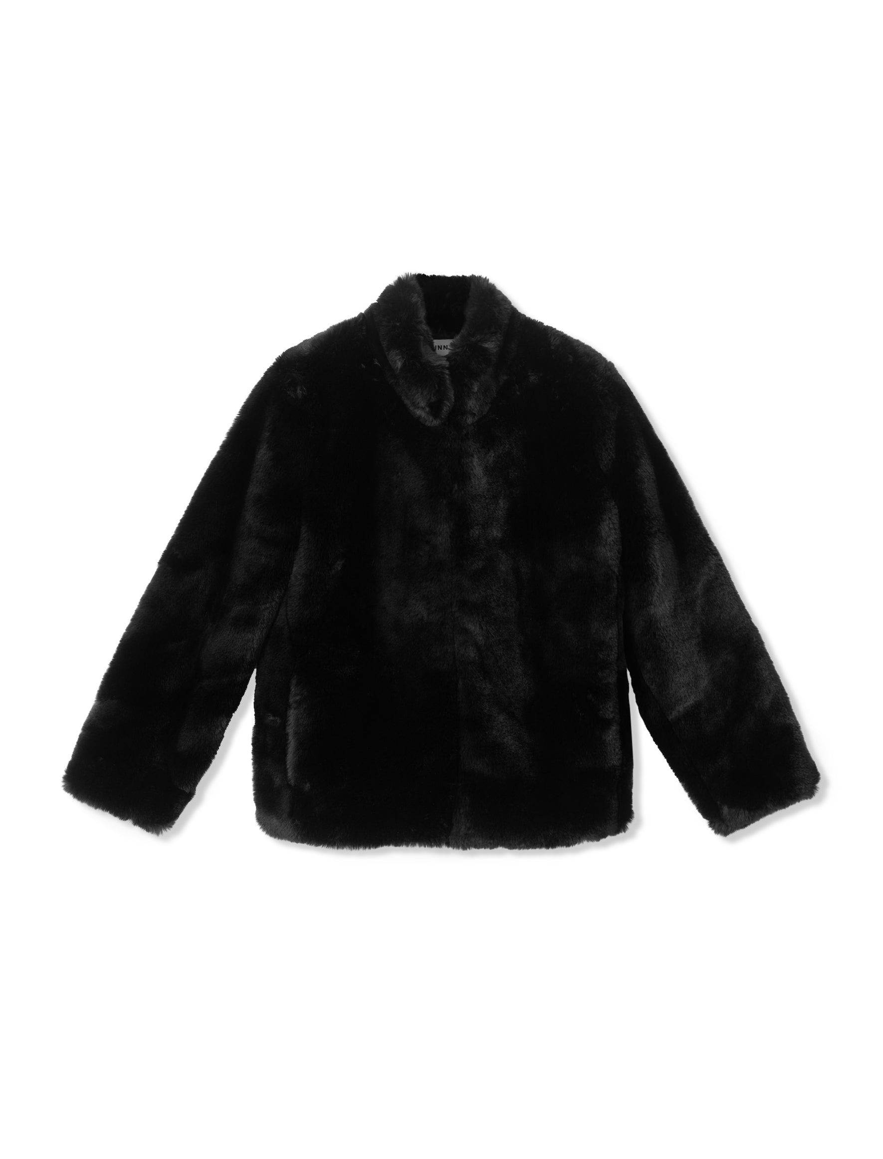 Faux fur outlet jacket black zara