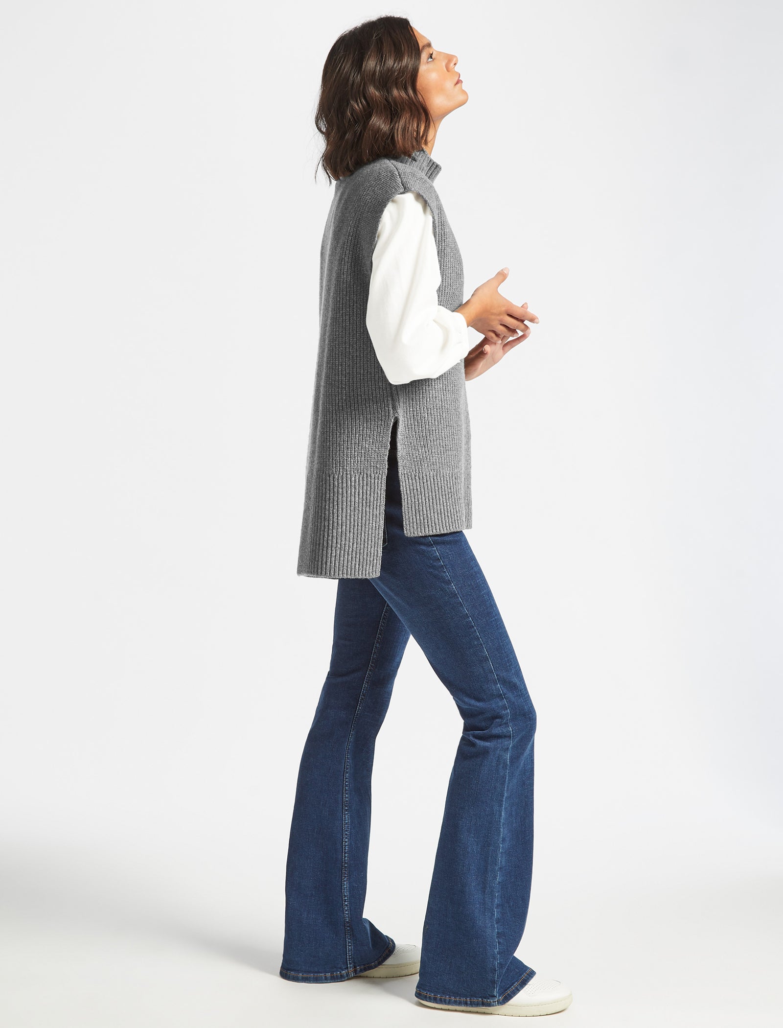 Sezane Martin Wool Trousers in Mottled Grey - Kate Middleton Pants - Kate's  Closet